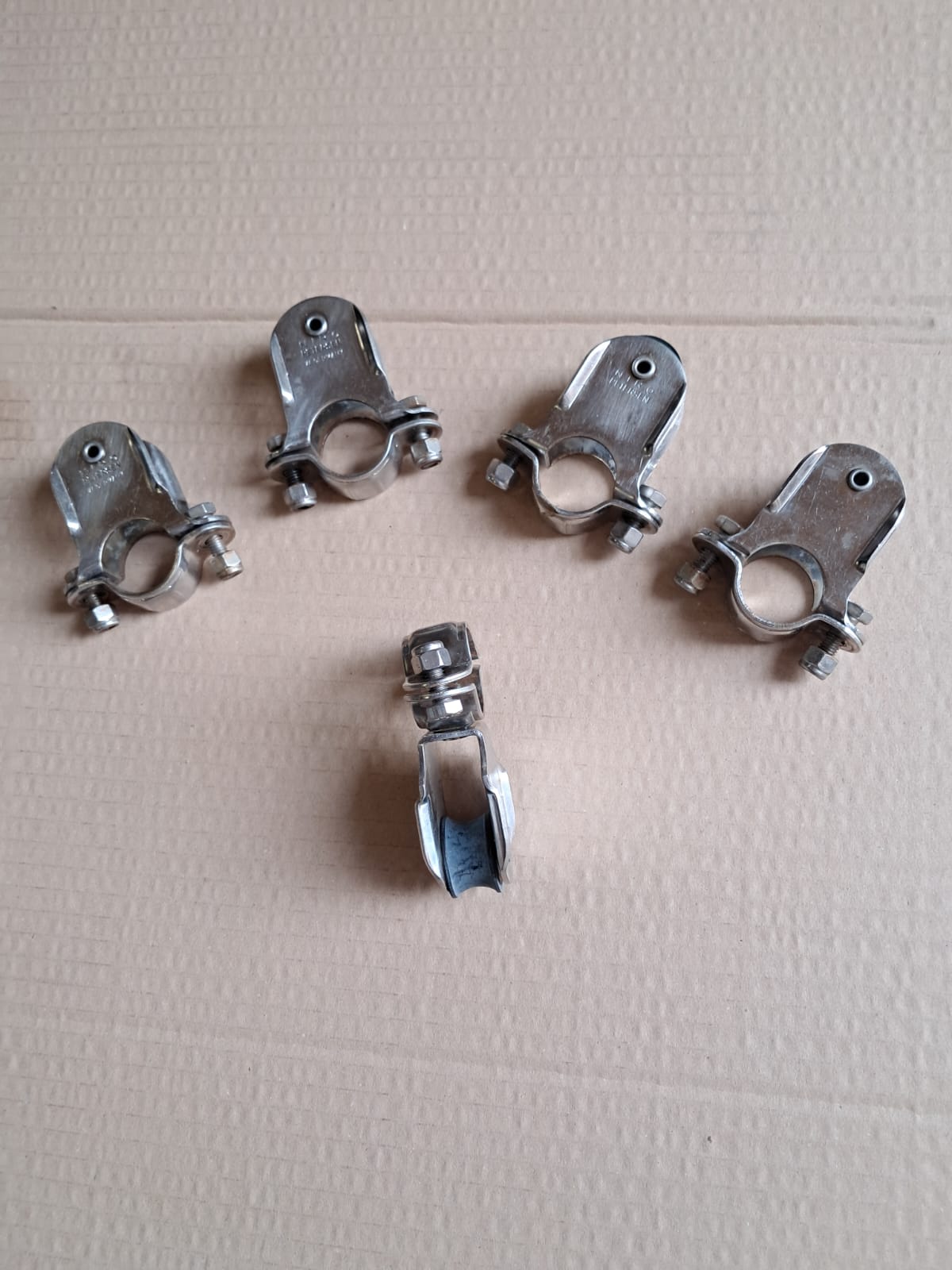 BOZZELLI CANDELIERE inox NIRO PETERSEN 5 pz