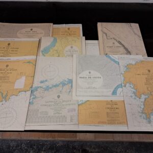CARTE NAUTICHE VARIE ( 10 carte ) selezione 3