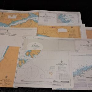 CARTE NAUTICHE VARIE ( 10 carte ) selezione 4