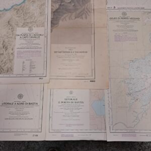 CARTE  NAUTICHE CORSICA 5 carte
