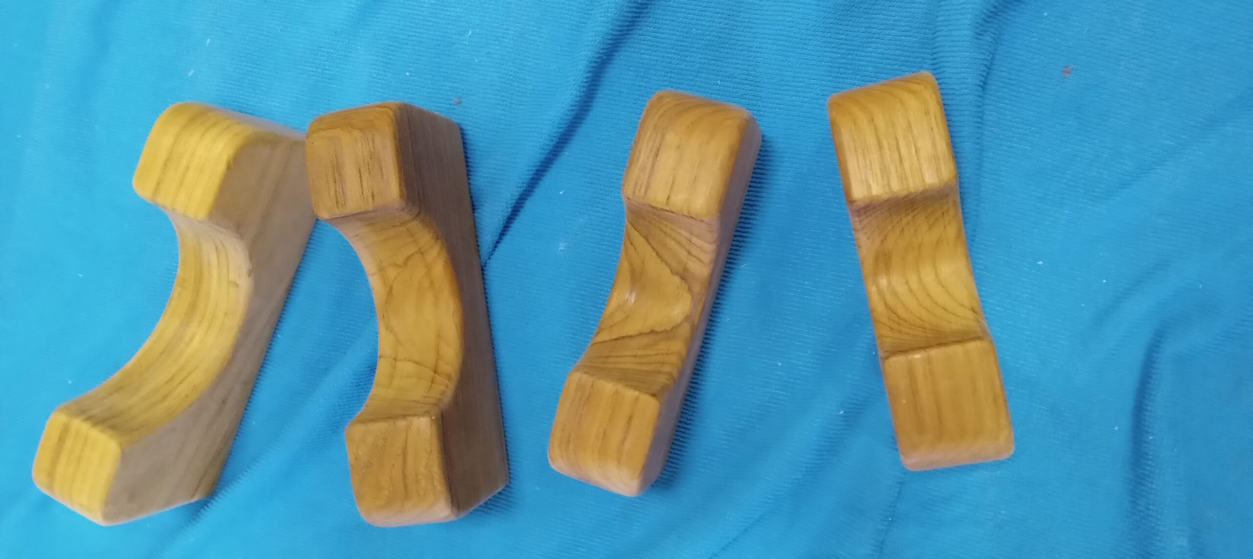 PORTA TANGONE in TEK BURMA x tubo diam. 75mm 2 pz