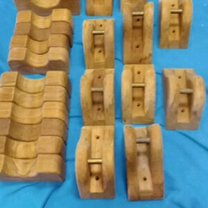 PORTA TANGONE in TEK BURMA x tubo diam. 50mm 2 pz