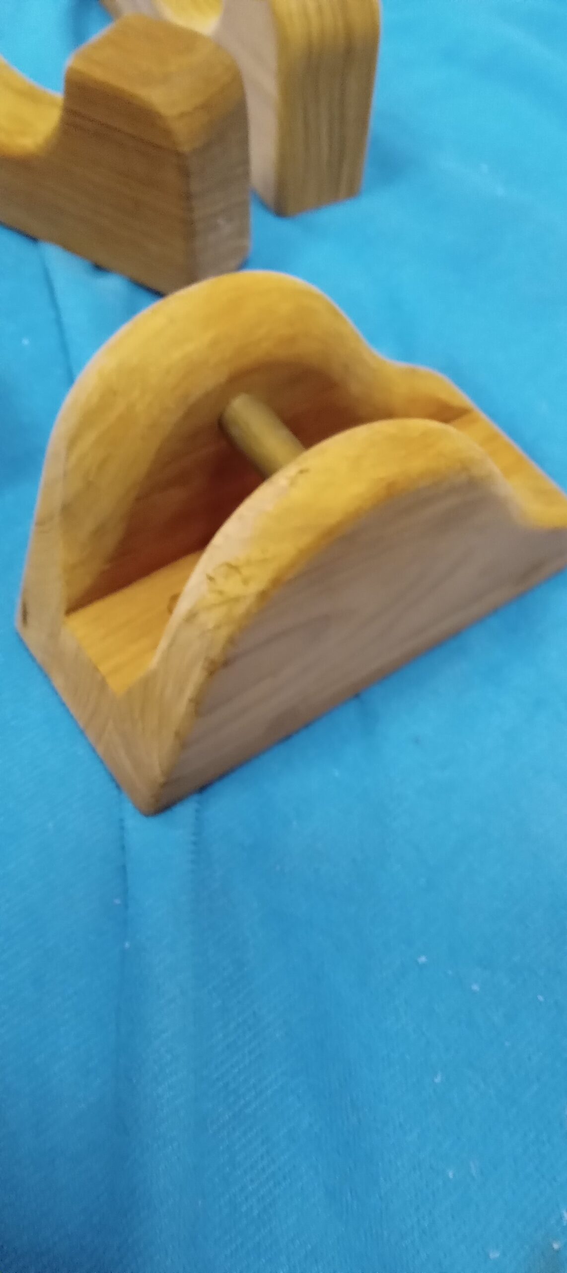 PORTA TANGONE in TEK BURMA x tubo diam. 75mm 2 pz